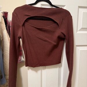 Elegant Brown Women's Top
